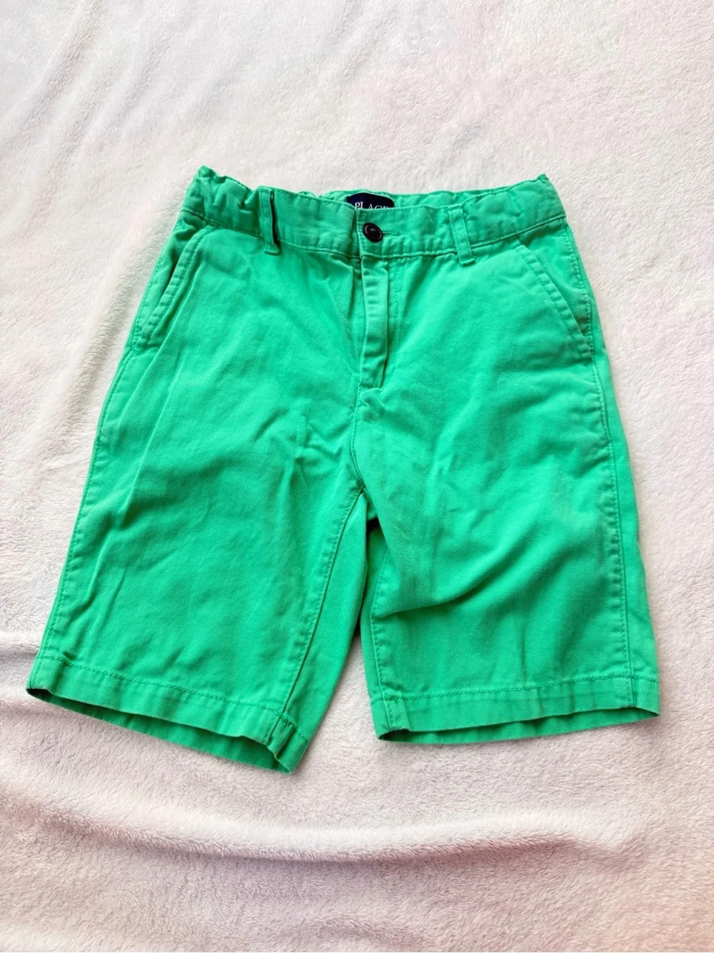 The Children's Place Green & Pink Palm-Accent Kids Shorts Set M, Sz 8